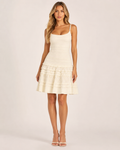 Guess by Marciano Women’s Ivory Ruffle Dress – Size S