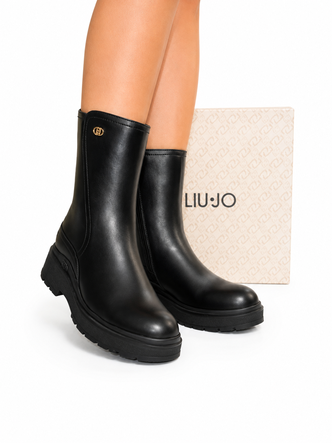 Liu Jo Andrea 05 Women’s Black Ankle Boots – Size 39