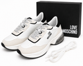 Love Moschino Women’s White & Beige Sneakers – Size 40