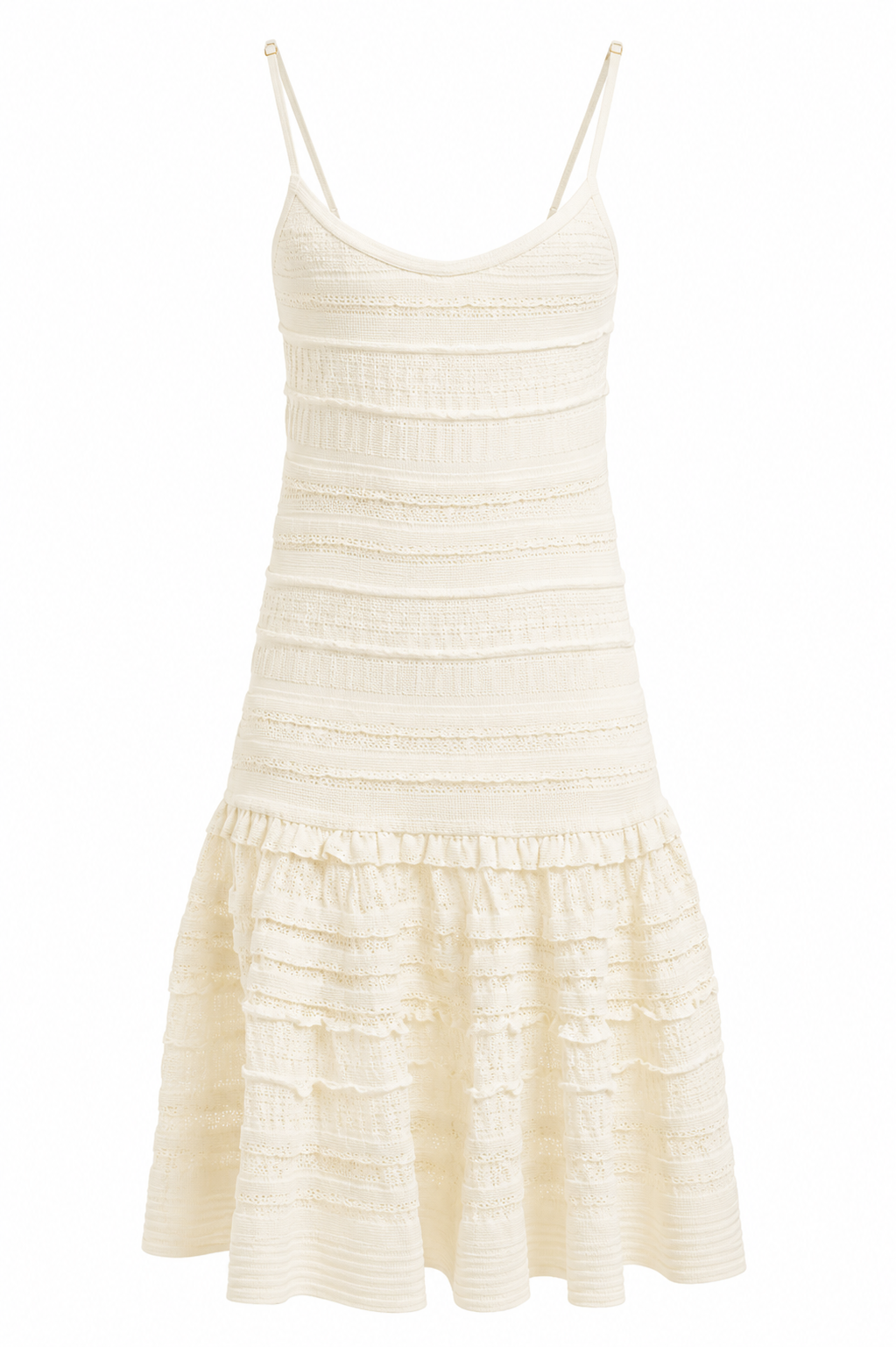 Guess by Marciano Women’s Ivory Ruffle Dress – Size S