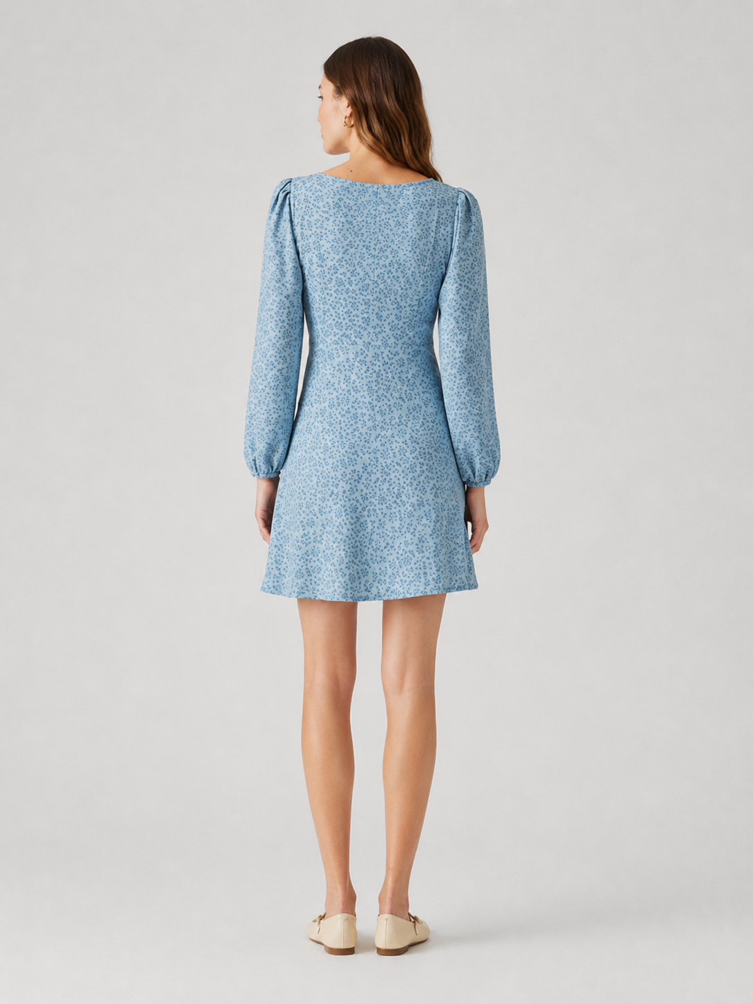 Levi’s Women’s Blue Floral Mini Dress – Size S