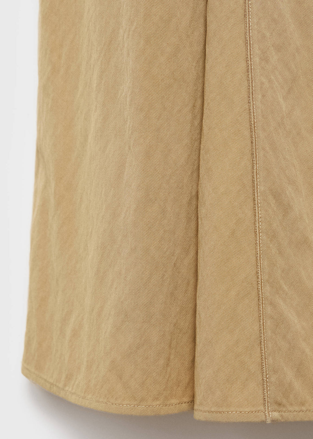 Mango Beige V-Neck Midi Dress – Size M
